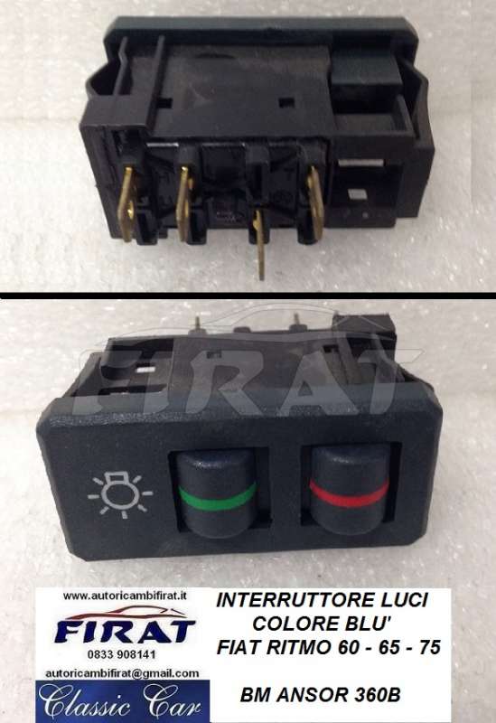 INTERRUTTORE LUCI FIAT RITMO BLU'